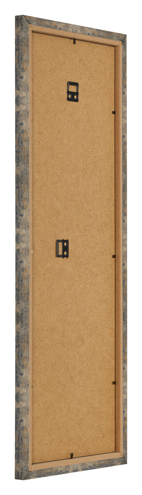 Fotolijst 20x60cm Blauw Goud Gemeleerd MDF Bologna Achterzijde Schuin | Yourdecoration.nl