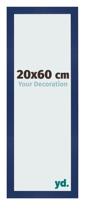Fotolijst 20x60cm Donkerblauw Geveegd MDF Bologna Voorzijde Maat | Yourdecoration.nl