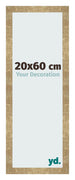 Fotolijst 20x60cm Goud Antiek MDF Bologna Voorzijde Maat | Yourdecoration.nl
