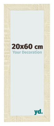 Fotolijst 20x60cm Sonoma Eiken MDF Pisa Voorzijde Maat | Yourdecoration.nl