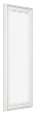 Fotolijst 20x60cm Wit Geveegd MDF Lazio Voorzijde Schuin | Yourdecoration.nl