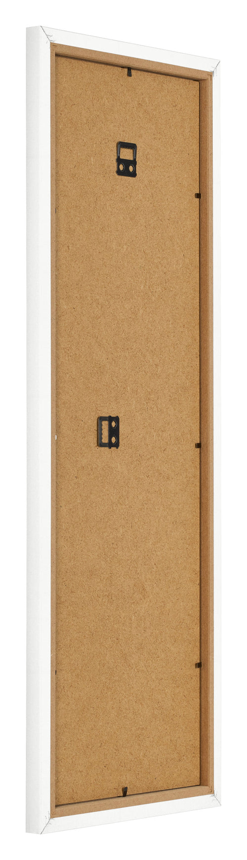 Fotolijst 20x60cm Wit Hoogglans MDF Bologna Achterzijde Schuin | Yourdecoration.nl