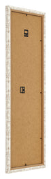 Fotolijst 20x60cm Wit Vintage MDF Bologna Achterzijde Schuin | Yourdecoration.nl