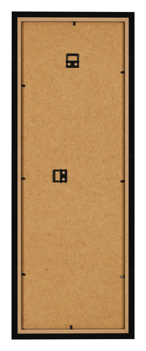 Fotolijst 20x60cm Zwart Hoogglans MDF Bologna Achterzijde | Yourdecoration.nl