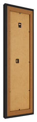Fotolijst 20x60cm Zwart Houtnerf MDF Lazio Achterzijde Schuin | Yourdecoration.nl