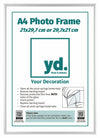 Fotolijst 21x29,7cm A4 Zilver Aluminium Voorzijde Inlegvel | Yourdecoration.nl