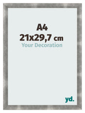 Fotolijst 21x29 7cm A4 Metaal Vintage MDF Pisa Voorzijde Maat | Yourdecoration.nl