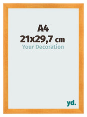 Fotolijst 21x29 7cm A4 Oranje MDF Pisa Voorzijde Maat | Yourdecoration.nl