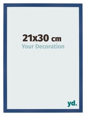 Fotolijst 21x30 cm Donkerblauw MDF Bologna Voorzijde Maat | Yourdecoration.nl