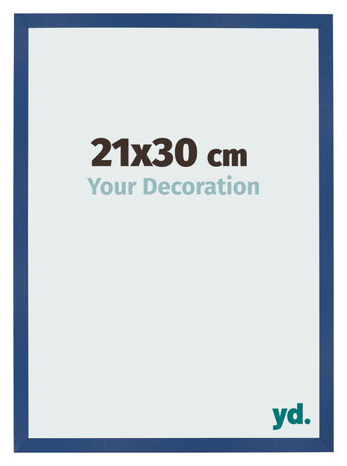 Fotolijst 21x30 cm Donkerblauw MDF Bologna Voorzijde Maat | Yourdecoration.nl