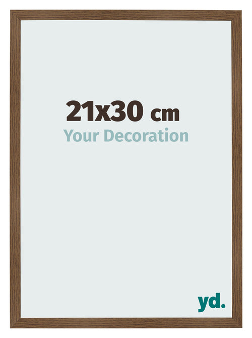 Fotolijst 21x30 cm Eiken Rustiek MDF Bologna Voorzijde Maat | Yourdecoration.nl