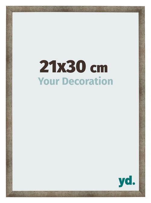 Fotolijst 21x30 cm Metaal Vintage MDF Bologna Voorzijde Maat | Yourdecoration.nl