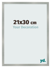Fotolijst 21x30cm Aluminium Geborsteld MDF Bologna Voorzijde Maat | Yourdecoration.nl