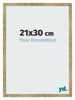 Fotolijst 21x30cm Goud Antiek MDF Bologna Voorzijde Maat | Yourdecoration.nl