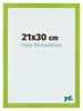 Fotolijst 21x30cm Groen MDF Pisa Voorzijde Maat | Yourdecoration.nl
