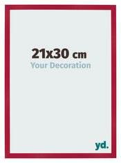 Fotolijst 21x30cm Rood MDF Bologna Voorzijde Maat | Yourdecoration.nl