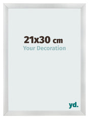 Fotolijst 21x30cm Zilver Mat MDF Pisa Voorzijde Maat | Yourdecoration.nl