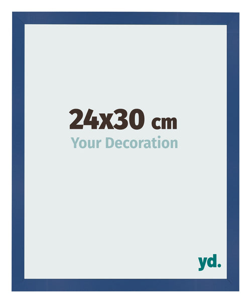 Fotolijst 24x30 cm Donkerblauw MDF Bologna Voorzijde Maat | Yourdecoration.nl