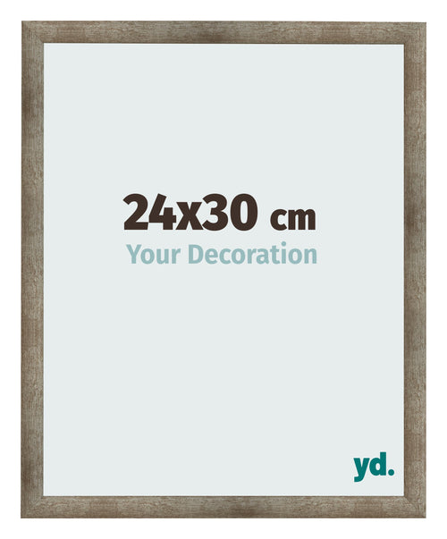 Fotolijst 24x30 cm Metaal Vintage MDF Bologna Voorzijde Maat | Yourdecoration.nl