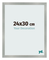 Fotolijst 24x30cm Aluminium Geborsteld MDF Bologna Voorzijde Maat | Yourdecoration.nl