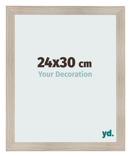 Fotolijst 24x30cm Eiken Licht MDF Pisa Voorzijde Maat | Yourdecoration.nl
