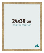 Fotolijst 24x30cm Goud Antiek MDF Bologna Voorzijde Maat | Yourdecoration.nl