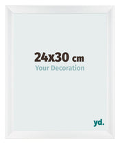 Fotolijst 24x30cm Wit Hoogglans MDF Pisa Voorzijde Maat | Yourdecoration.nl