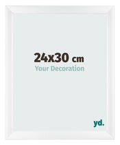 Fotolijst 24x30cm Wit Mat MDF Pisa Voorzijde Maat | Yourdecoration.nl