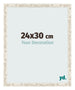 Fotolijst 24x30cm Wit Vintage MDF Bologna Voorzijde Maat | Yourdecoration.nl