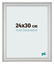 Fotolijst 24x30cm Zilver Mat MDF Lazio Voorzijde Maat | Yourdecoration.nl