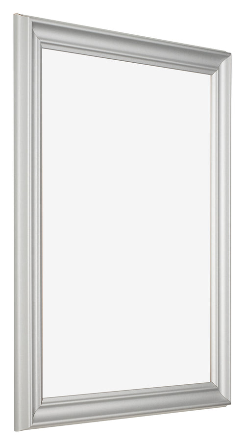 Fotolijst 24x30cm Zilver Mat MDF Lazio Voorzijde Schuin | Yourdecoration.nl