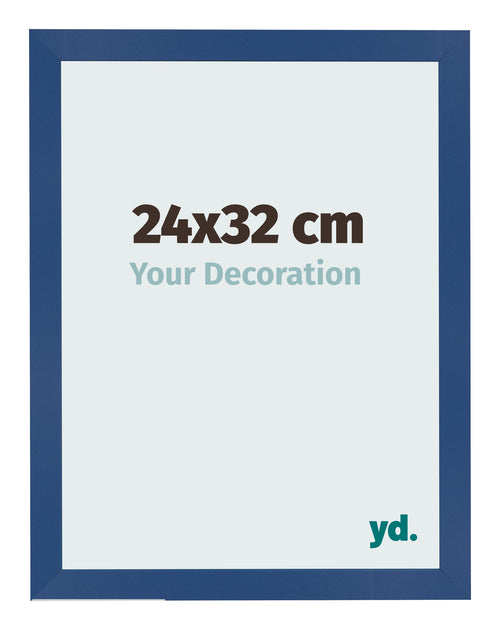 Fotolijst 24x32 cm Donkerblauw MDF Bologna Voorzijde Maat | Yourdecoration.nl