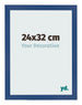 Fotolijst 24x32 cm Donkerblauw MDF Bologna Voorzijde Maat | Yourdecoration.nl