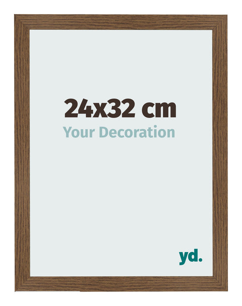 Fotolijst 24x32 cm Eiken Rustiek MDF Bologna Voorzijde Maat | Yourdecoration.nl