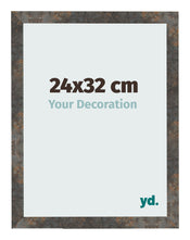 Fotolijst 24x32 cm Geoxideerd Metaal MDF Bologna Voorzijde Maat | Yourdecoration.nl