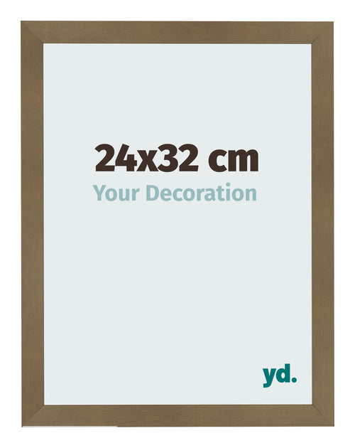 Fotolijst 24x32cm Brons Decor MDF Bologna Voorzijde Maat | Yourdecoration.nl