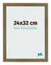 Fotolijst 24x32cm Brons Decor MDF Bologna Voorzijde Maat | Yourdecoration.nl