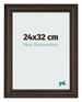 Fotolijst 24x32cm Eiken Donker MDF Lazio Voorzijde Maat | Yourdecoration.nl