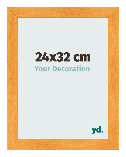 Fotolijst 24x32cm Oranje MDF Pisa Voorzijde Maat | Yourdecoration.nl