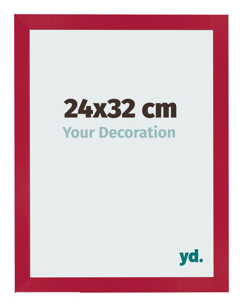 Fotolijst 24x32cm Rood MDF Bologna Voorzijde Maat | Yourdecoration.nl