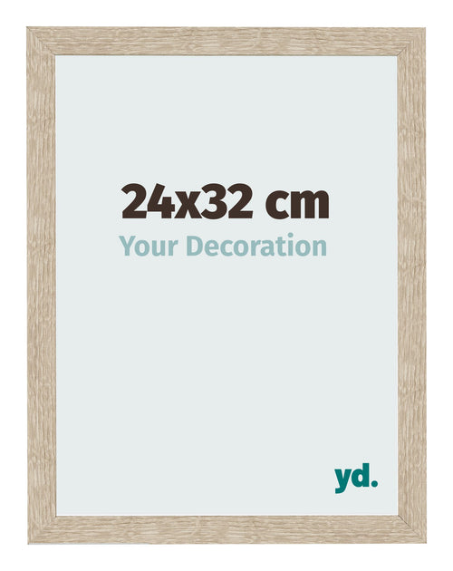Fotolijst 24x32cm Sonoma Eiken MDF Bologna Voorzijde Maat | Yourdecoration.nl