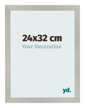 Fotolijst 24x32cm Zilver Mat MDF Bologna Voorzijde Maat | Yourdecoration.nl