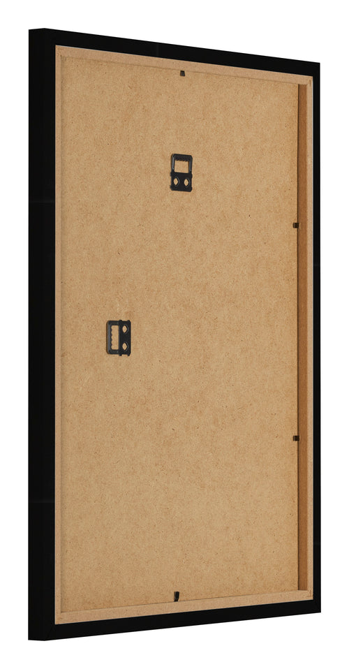 Fotolijst 24x32cm Zwart Hoogglans MDF Bologna Achterzijde Schuin | Yourdecoration.nl