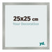 Fotolijst 25x25cm Aluminium Geborsteld MDF Bologna Voorzijde Maat | Yourdecoration.nl