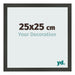 Fotolijst 25x25cm Antraciet MDF Bologna Voorzijde Maat | Yourdecoration.nl