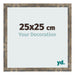 Fotolijst 25x25cm Blauw Goud Gemeleerd MDF Bologna Voorzijde Maat | Yourdecoration.nl