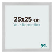 Fotolijst 25x25cm Edelstaal MDF Bologna Voorzijde Maat | Yourdecoration.nl