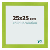 Fotolijst 25x25cm Groen MDF Pisa Voorzijde Maat | Yourdecoration.nl