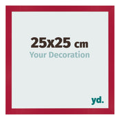 Fotolijst 25x25cm Rood MDF Bologna Voorzijde Maat | Yourdecoration.nl