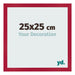 Fotolijst 25x25cm Rood MDF Bologna Voorzijde Maat | Yourdecoration.nl